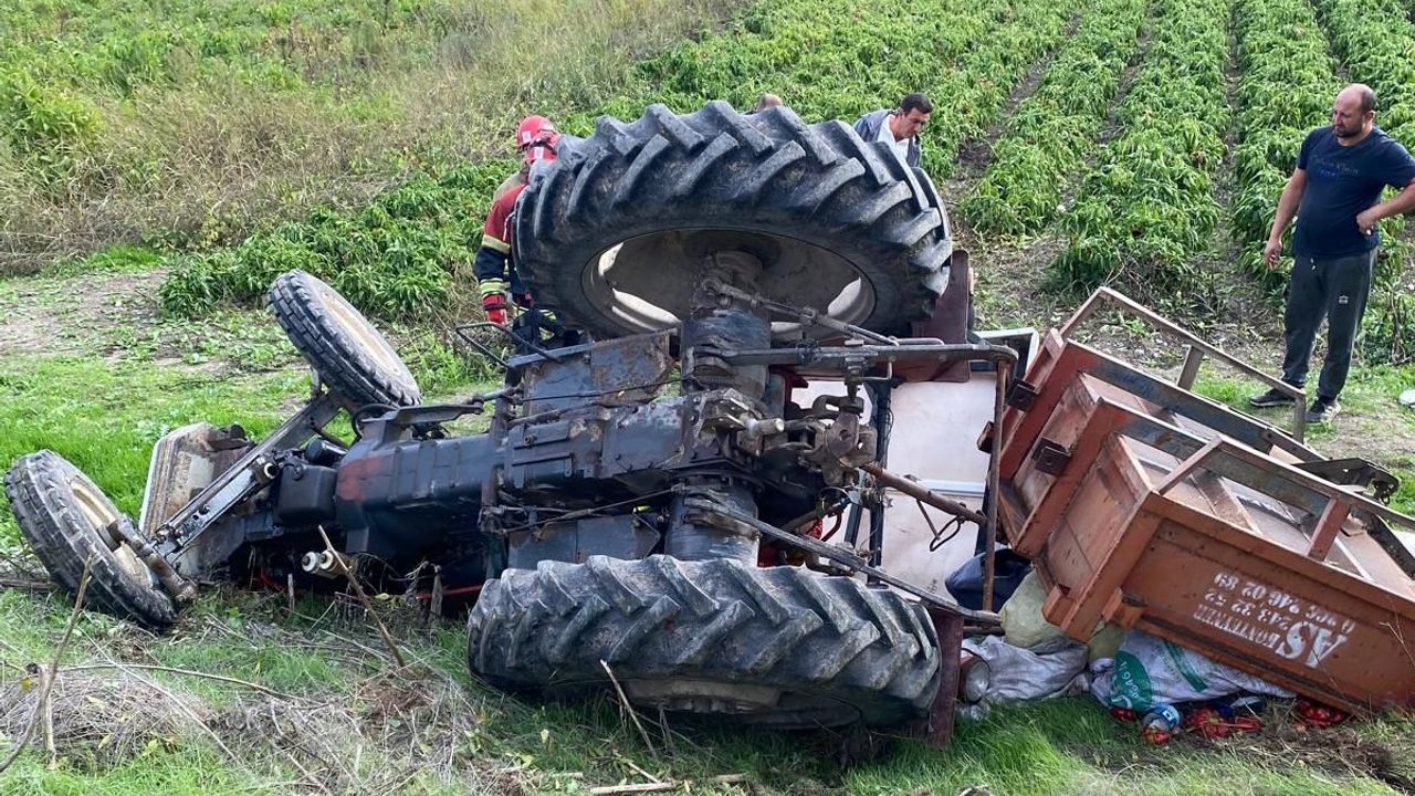 Altıeylül Küçükbostancı’da Traktör Devrildi: 1 Yaralı