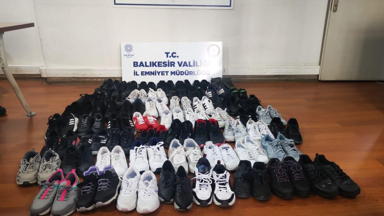 4 günde 60 çift ayakkabı çaldı! Bandırma'daki ayakkabı hırsızı yakalandı!