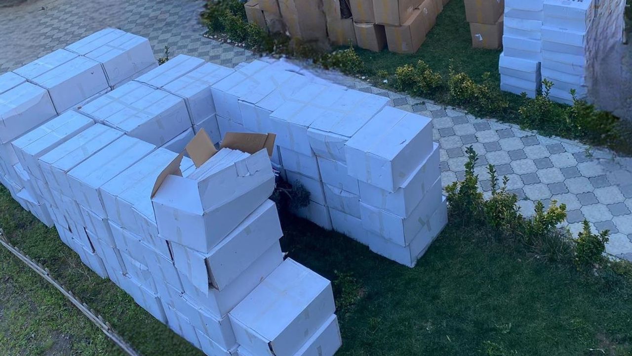 Edremit'te 1 ton 275 kilogram kaçak tütün ele geçirildi