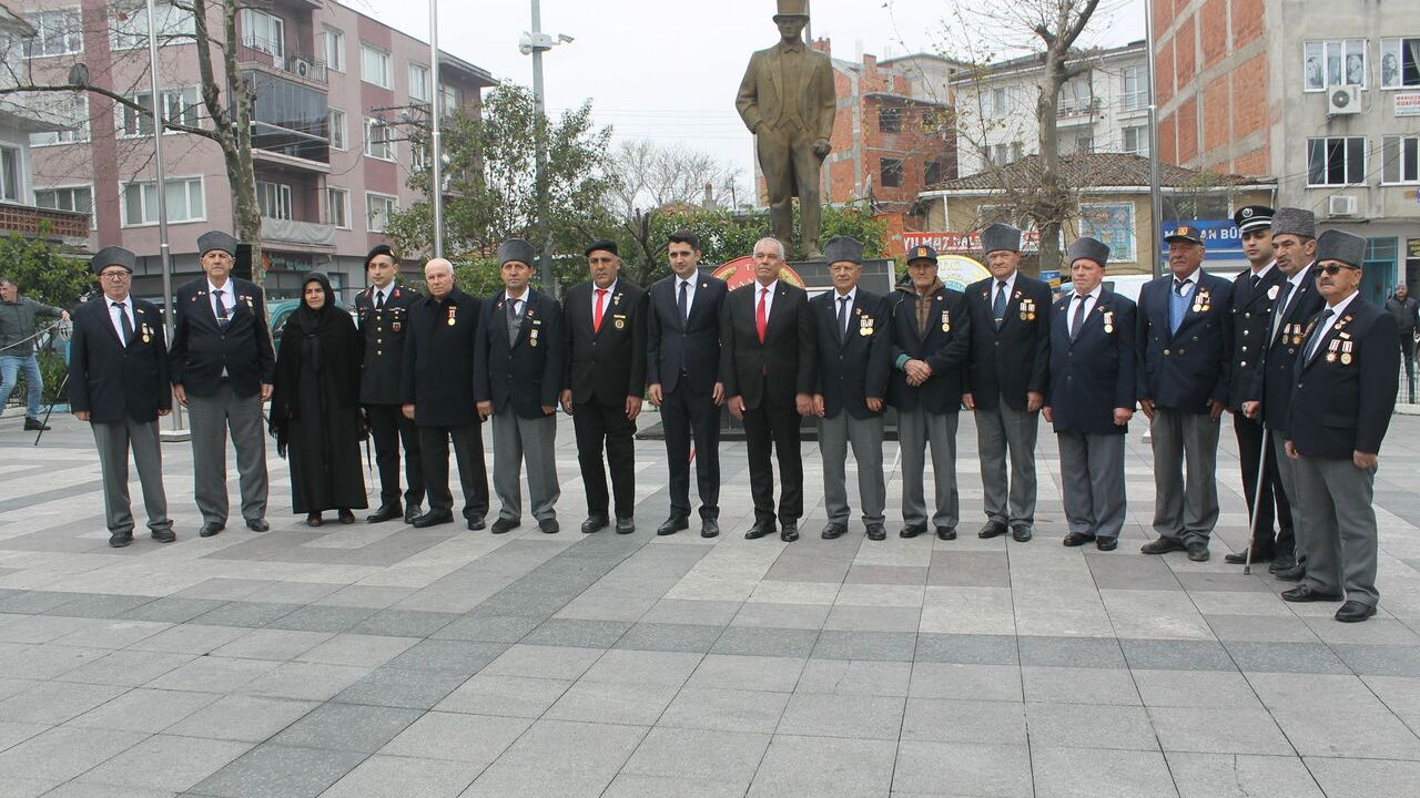 Manyas'ta 18 Mart Şehitleri Anma Günü ve Çanakkale Deniz Zaferi'nin 109. yıl dönümü programı