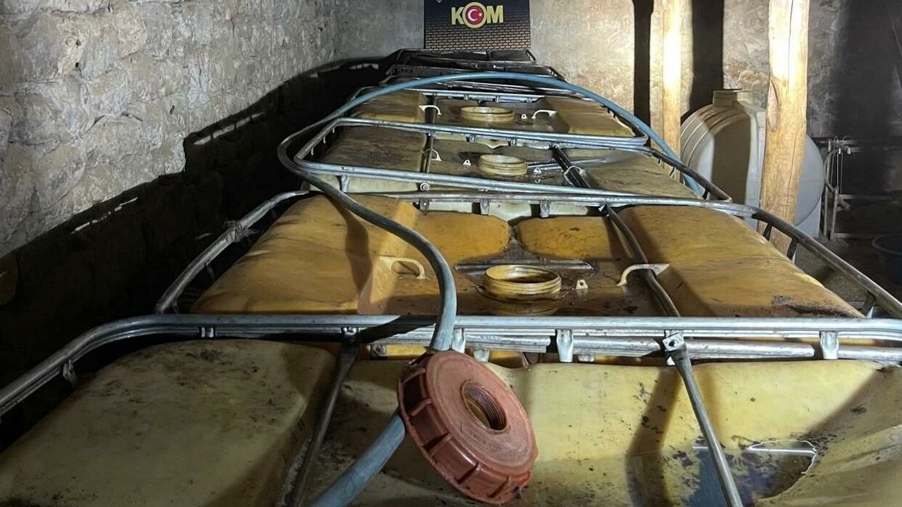 8 ton 510 litre kaçak motorin ele geçirildi!