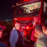 Bandırma'da otluk yangını! Ekiplerin alevlerle savaşı sürüyor