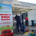 Ayvalık’ta Kış Hazırlıkları Başladı: Ücretsiz Salça Makinesi Hizmeti Yeniden Pazar Yerlerinde!