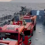 Marmaris'te Yangın Bölgesine Askeri Çıkarma! Arazözler Gemilerle Karaya İndirildi!