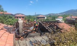 Burhaniye'de Odunlukta Çıkan Yangın Korkuttu: 2 Ton Odun Kül Oldu