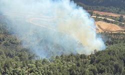 Bigadiç'te Orman Yangını Panik Yarattı! Helikopterler Havalandı