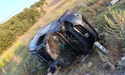 Balıkesir'de Feci Kaza! Otomobil Şarampole Yuvarlandı!