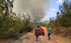 Son Dakika! Çanakkale'de Bir Yangın Haberi Daha! Bayramiç'te Orman Yangını Çıktı! 3 Köy Tahliye Edildi!