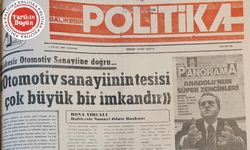 2 Eylül 1989 Cumartesi: Otomotiv sanayinin tesisi çok büyük bir imkandır