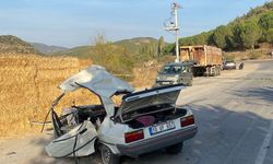 Balıkesir'de Feci Kaza! Şarampole Yuvarlanan Aracın Sürücüsü Hayatını Kaybetti!