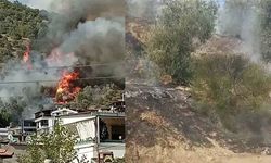 Balıkesir Edremit’te Korkutan Yangın! Ekipler Hızla Müdahale Etti