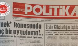 20 Ekim 1989 Cuma: Ekmek konusunda ilginç bir uygulama
