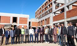 Edremit Devlet Hastanesi Yeni Hizmet Binası İnşaatında İnceleme