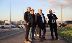 Gönen’de Hastane Önündeki Yol Düzenlemesi Hızla İlerliyor