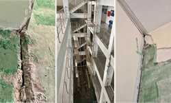 Serkan Sarı'nın iddiası: Mimarlık Fakültesi'nin çatlakları sıvayla gizleniyor!"