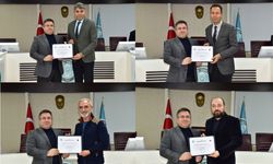 BAÜN Senato Üyelerine Profesörlük Belgeleri Rektör Oğurlu Tarafından Takdim Edildi