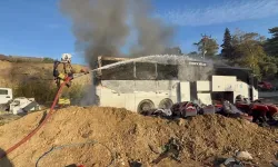 Hatay'da Feci Otobüs Yangını! Yolcu Otobüsü Alevlere Teslim Oldu!
