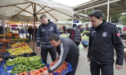 Burhaniye Belediyesi Zabıta Ekipleri Pazar Denetimlerini Sürdürüyor