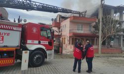 Burhaniye’de Ev Yangını: 1 Yaralı