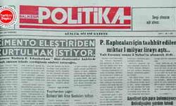 1 Şubat 1990 Perşembe: Çimento eleştiriden kurtulmak istiyor