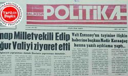 16 Ocak 1990 Salı: ANAP Milletvekili Edip Uğur valiyi ziyaret etti