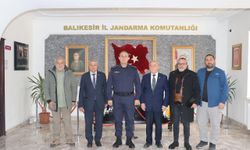 Balıkesir Gazeteciler Cemiyeti’nden Jandarma Komutanı Özer’e Nezaket Ziyareti