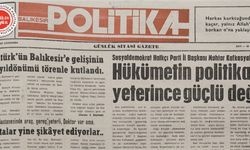 7 Şubat 1990 Çarşamba: Hükümetin politikası yeterince güçlü değil