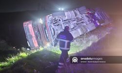 Mardin Nusaybin'de Tır Kazası! Sürücü Yaralandı