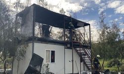 Bodrum'da Korkutan Konteyner Yangını: İtfaiye Müdahale Etti