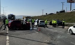 Tekirdağ’da Korkutan Zincirleme Kaza: 4 Araç Birbirine Girdi, 5 Yaralı Var
