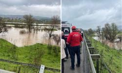 İtfaiye'nin Simav Çayı mesaisi! Araç dereye uçtu, mahsur kalan vatandaşlar kurtarıldı