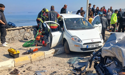 Ayvalık'ta Feci Kaza! Lale Adası Yolunda Araçlar Çarpıştı! Çok Sayıda Yaralı Var!