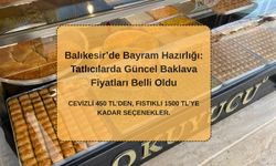 Balıkesir’de Bayram Hazırlığı: Tatlıcılarda Güncel Baklava Fiyatları Belli Oldu