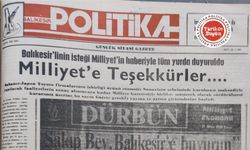 1 Mayıs 1990 Milliyet'e teşekkürler