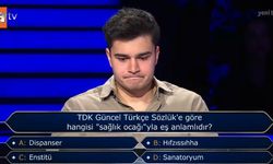 Milyoner'de TDK Sorusu: Sağlık Ocağı ile Eş Anlamlı Kelime Hangisi?