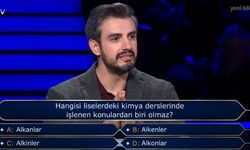 Milyoner'de Kimya Sınavı: Hangisi Liselerdeki Ders Konularından Biri Olmaz?