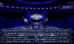 Kim Milyoner Olmak İster’de 100 Bin TL’lik Soru: Tomris ve Turgut Uyar’ın Kedi Sevgisi