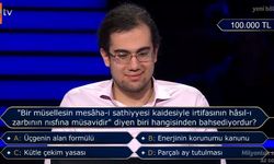 Milyoner’de Zorlu Soru: Müselleşin Mesâha-i Sathiyyesi Nedir?