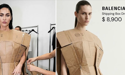 Balenciaga Yine Şaşırttı! 9 Bin 900 Dolarlık Kargo Kutusu Kıyafeti Sosyal Medyayı Salladı!