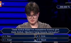Milyoner’de Kültür Yarışı! 200 Bin TL’lik Dede Korkut Sorusu: Dede Korkut Hangi Oğuz Boyundan?
