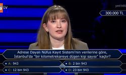 Milyoner'de 300 Bin TL'lik Soru: İstanbul'da Kilometrekareye Düşen Kişi Sayısı Kaçtır?