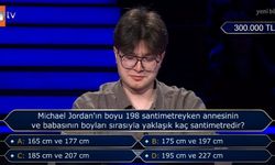 Milyoner'de 300 Bin TL'lik Soru: Michael Jordan'ın Anne ve Babasının Boyu Kaç?