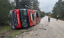 Kastamonu'da İtfaiye Aracı Devrildi: 3 İtfaiye Eri Yaralandı
