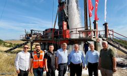 Gönen'de tarımın geleceğini ısıtacak kaynak! 60 derece sıcaklık, saniyede 40 litre jeotermal su