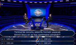 Kim Milyoner Olmak İster'de Askerlik Sorusu! Türkiye'de Zorunlu Askerlik Yapacak Birinin Boyu En Az Kaç cm Olmalıdır?