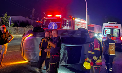 Ayvalık'ta Gece Yarısı Can Pazarı! Takla Atan Otomobilden Mucize Kurtuluş... 3 Çocuklu Aile Ölümden Döndü