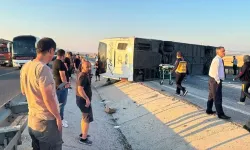 Kütahya'da Feci Kaza! Yolcu Otobüsü Devrildi! Kazada 31 Kişi Yaralandı!