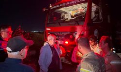 Bandırma'da otluk yangını! Ekiplerin alevlerle savaşı sürüyor