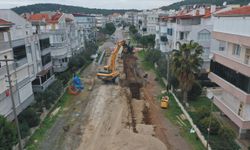 Ayvalık'ta Altyapı Yenileniyor, Badavut Yolu Baştan Sona Değişiyor