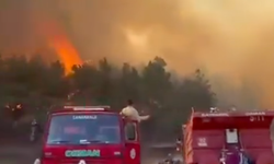 Çanakkale Bayramiç'te Orman Yangını! Alevler Köylere Yaklaştı! Havadan ve Karadan Müdahale Başladı!